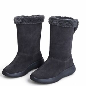 Skechers On The Go City 2 Suede Boots Charcoal Size 5.5